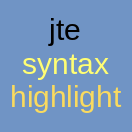 JTE template syntax highlight